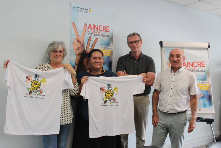 Une partie de l'équipe de coordination de Téléthon Polynésie. Une partie de l'équipe de coordination de Téléthon Polynésie.