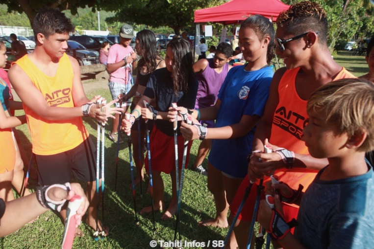 De la marche nordique était au programme