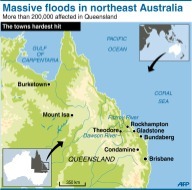 Australie: les inondations ont fait un deuxième mort, le pire est à venir