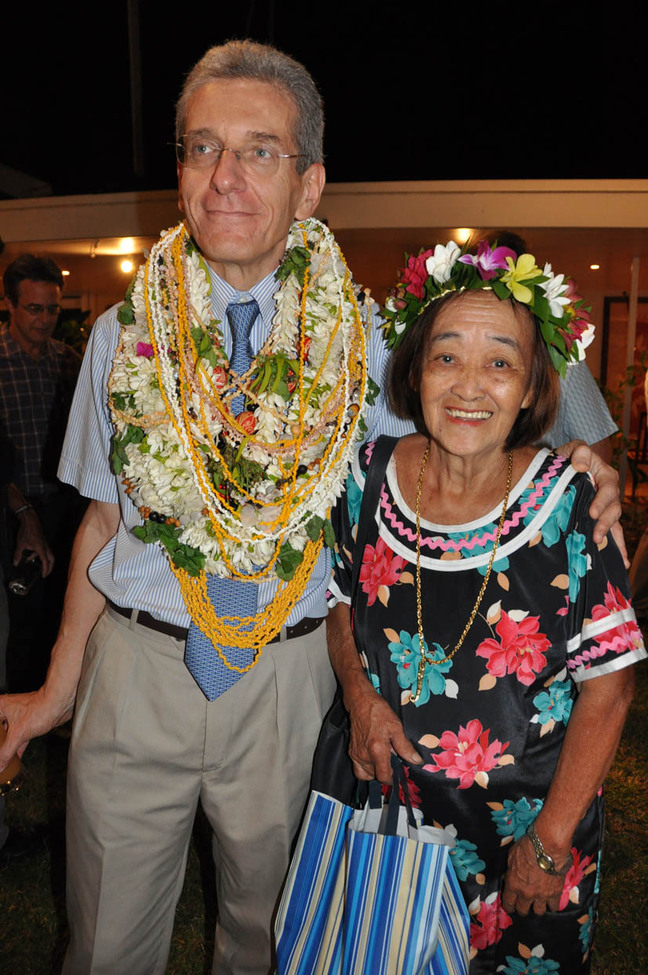 Adoplhe Colrat reçoit les personnalités à l'occasion de son départ prochain