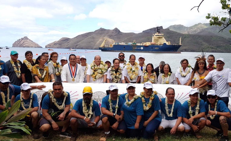 Terminus pour le câble Natitua à Nuku Hiva Terminus pour le câble Natitua à Nuku Hiva