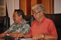 Les rapporteurs (de gauche à droite) : messieurs Félix FONG et Joseph CHAUSSOY