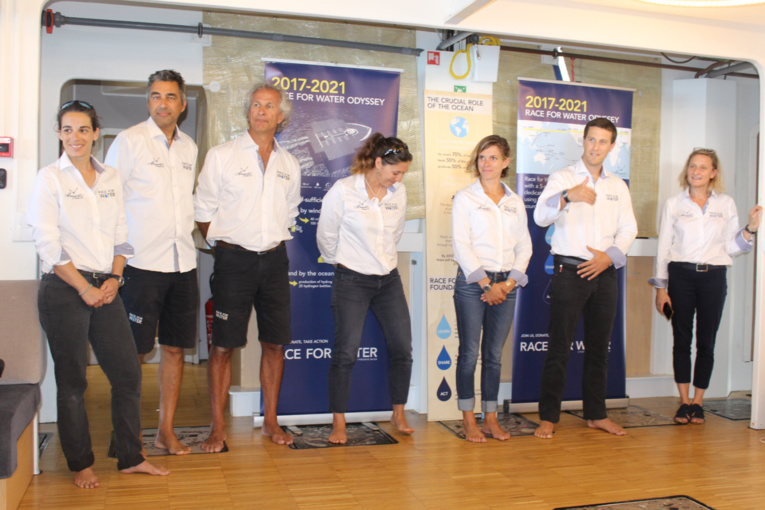 Les membres de l'équipe de la Race For Water. Les membres de l'équipe de la Race For Water.
