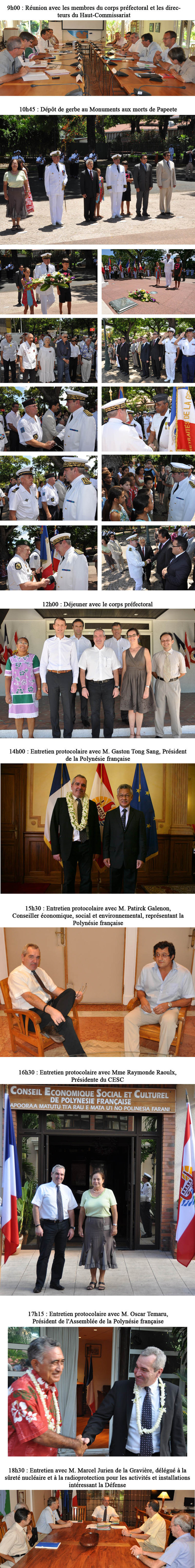 Prise de fonction du Haut-Commissaire de la Répubique en Polynésie française