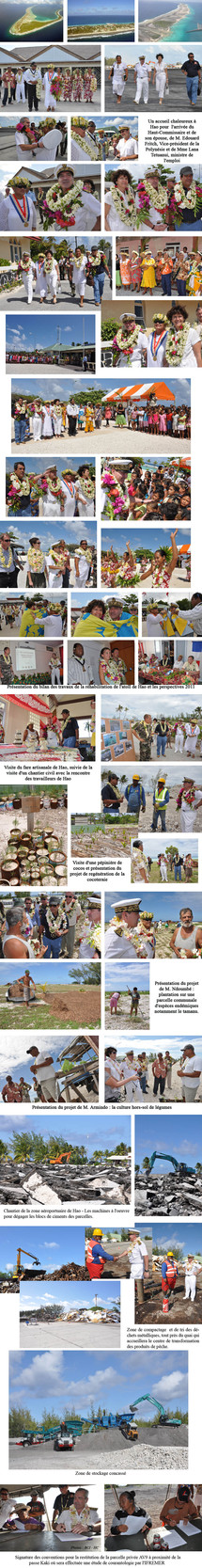 Déplacement du Haut-Commissaire à Hao