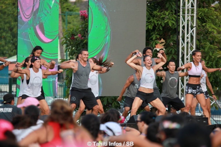 Les coachs des salle de fitness de Tahiti se sont relayés Les coachs des salle de fitness de Tahiti se sont relayés