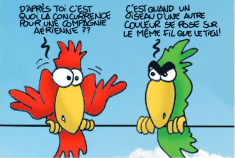 " Le transport aérien " vu par Munoz " Le transport aérien " vu par Munoz