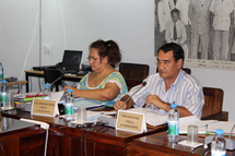 Le vice-président, M. Antony GEROS et les membres de la commission