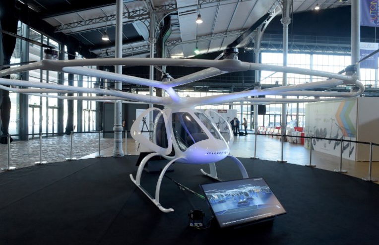 Le taxi volant électrique Volocopter testé à Singapour en 2019