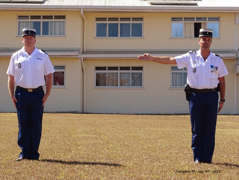 Prise de commandement à la brigade de gendarmerie de Faa'a Prise de commandement à la brigade de gendarmerie de Faa'a