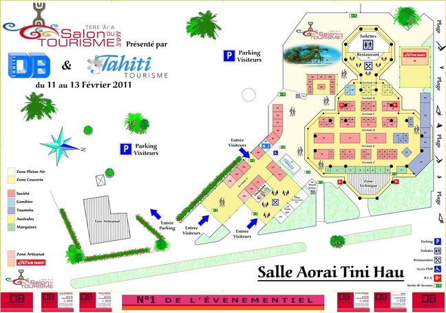 Le salon du tourisme  « Tere ’Āi’a »  du 11 au 13 février, salle Aora'i Tinihau.