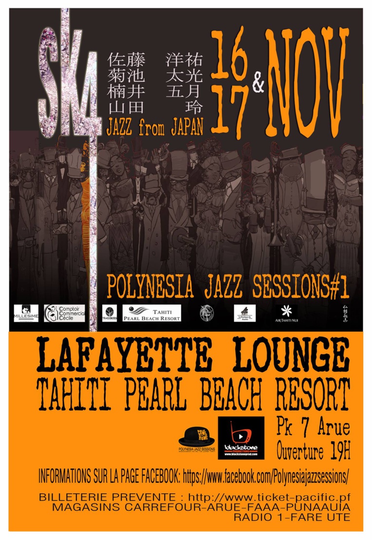 Le quartet japonais SK4 inaugure les Polynesia Jazz Sessions Le quartet japonais SK4 inaugure les Polynesia Jazz Sessions