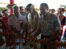 Ouverture de la sixième édition du salon du tourisme, salle Aora'i Tinihau