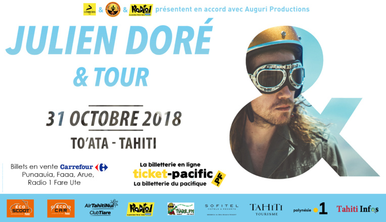 Julien Doré "& tour" à To'ata mercredi soir Julien Doré "& tour" à To'ata mercredi soir