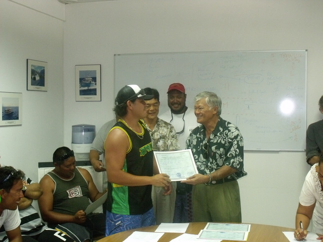 Remise des Certificats d’Aptitude à la Conduite Des Embarcations de Pêche, « CACEP »