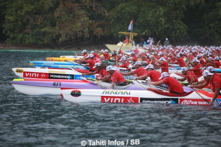 Magnifique départ ce matin à Huahine
