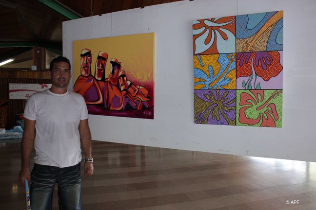 Exposition de tableaux de Christophe RICARD à l'assemblée