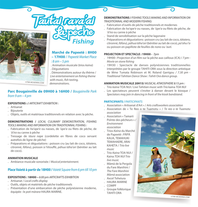 Le dernier Mahana Pae du mois de février fête la pêche.