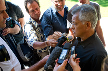 Gaston Tong Sang mardi matin à la Présidence