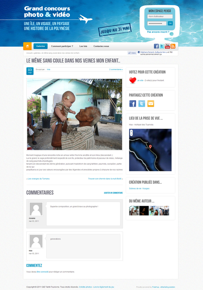 Nouvelle version du Concours online Tahiti Tourisme : résolument 2.0