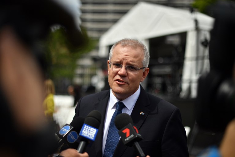 Le Premier ministre australien Scott Morrison. Photo : AFP