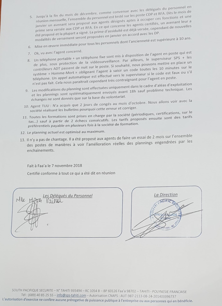 Proposition faite par la direction de SPS - page 2 Proposition faite par la direction de SPS - page 2