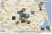 Une carte avec les photos des différents impacts du seisme Une carte avec les photos des différents impacts du seisme