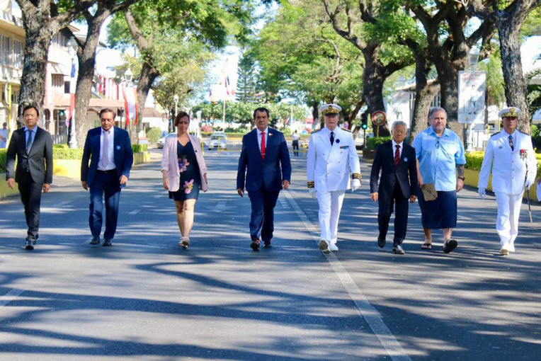Commémoration du 100ème anniversaire de l’Armistice de 1918 à Papeete Commémoration du 100ème anniversaire de l’Armistice de 1918 à Papeete