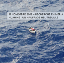 Huahine : un naufragé hélitreuillé, rappel des règles de sureté Huahine : un naufragé hélitreuillé, rappel des règles de sureté