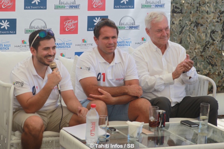 Emmanuel Versace, Teva Plichart et Hughes Riedinger de la Pacifique des Jeux Emmanuel Versace, Teva Plichart et Hughes Riedinger de la Pacifique des Jeux