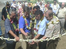 Inauguration de la station d’assainissement de Nuuroa, à Moorea