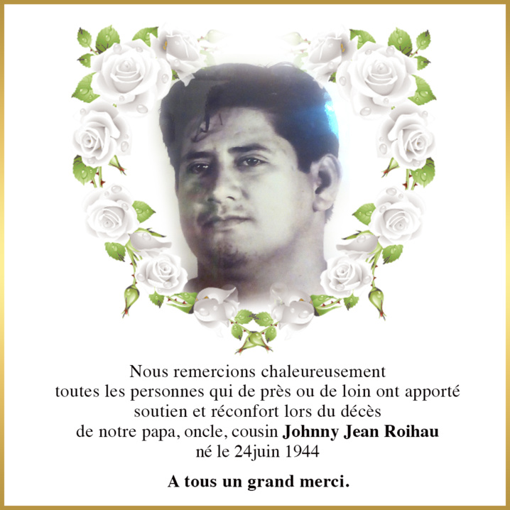 Avis de remerciements Famille ROIHAU Avis de remerciements Famille ROIHAU