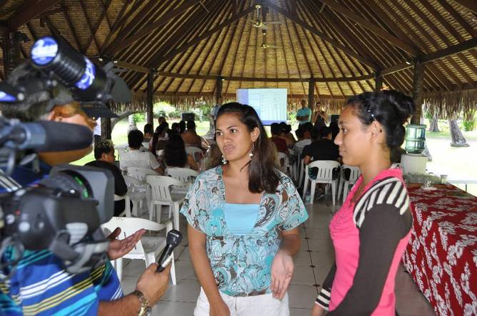 Des élèves de seconde du Lycée Paul Gauguin,  médiateurs de la prévention aux risques naturels