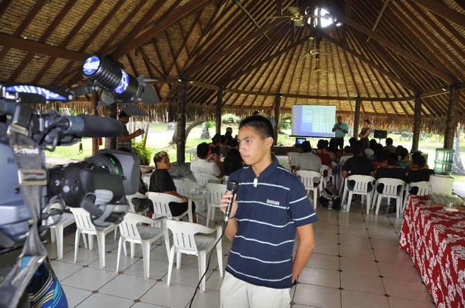 Des élèves de seconde du Lycée Paul Gauguin,  médiateurs de la prévention aux risques naturels