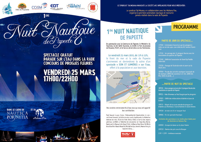 Préparez-vous pour la « La 1ère Nuit Nautique de Papeete »