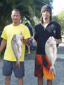 Joel DROLLET et Del LAMARTINIERE ont ragué les profondeurs néo zélandaises à la recherche de poissons rares (crédit photo RM)