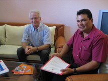 Nicolas BERTHOLON a reçu le professeur Barat