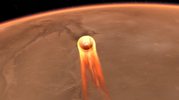 La sonde InSight de la Nasa tente une descente à haut risque sur Mars La sonde InSight de la Nasa tente une descente à haut risque sur Mars