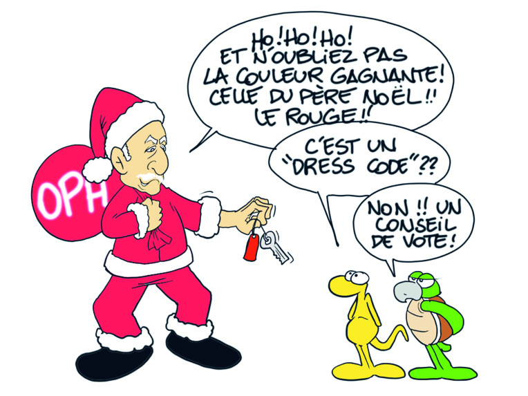 " Remise de clés OPH " vu par Munoz