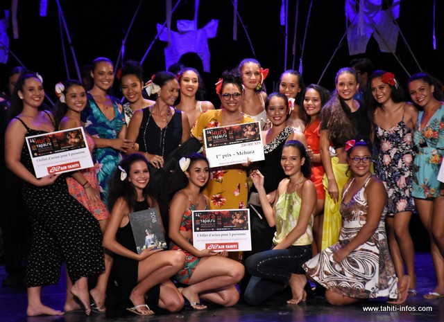 Pour sa première participation, l'école de danse de Vaheana repart avec le 1er prix dans la catégorie Mehura.