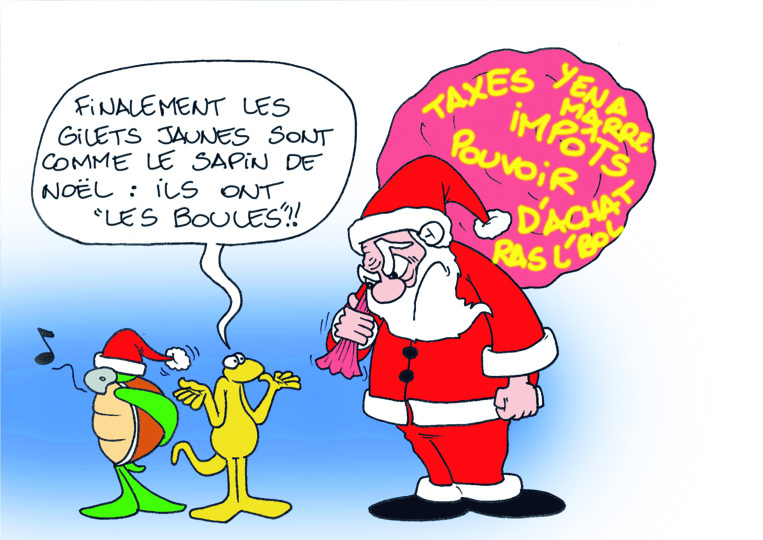 " Les gilets jaunes " vu par Munoz " Les gilets jaunes " vu par Munoz