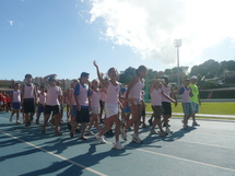 Préparation aux XXVème Jeux Athlétiques au stade Pater