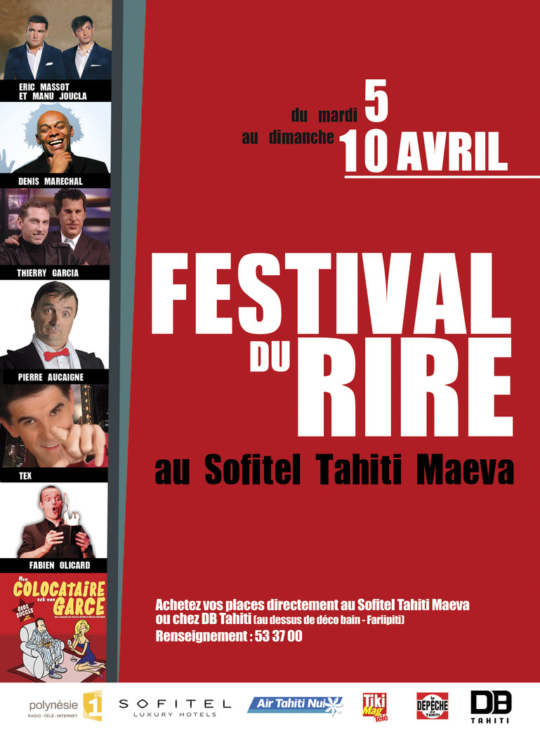 Le 1er Festival du Rire de Tahiti commence demain !