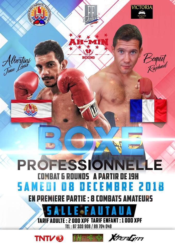 Boxe pro - Jean Louis Albertini vs Raphaël Boquet : Le combat promet d'être explosif