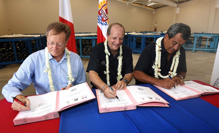 Hitia'a : la station d’atterrage du câble Natitua est opérationnelle Hitia'a : la station d’atterrage du câble Natitua est opérationnelle