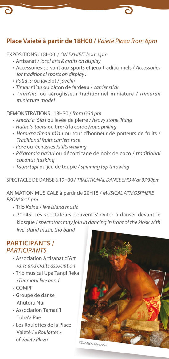 Mahana Pae du 15 avril : les sports traditionnels à l'honneur