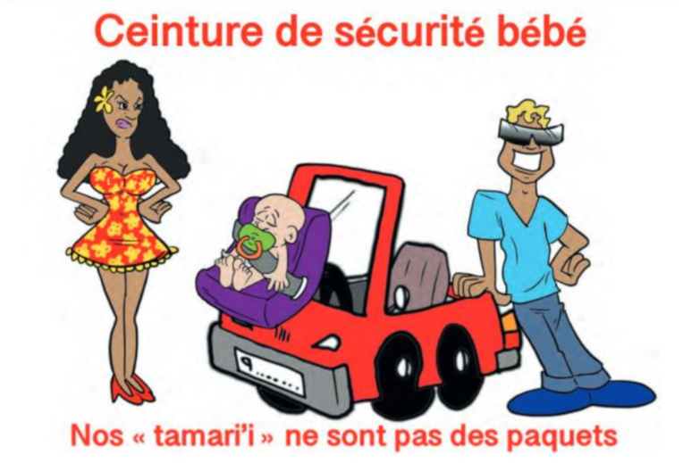 " Ceinture de sécurité bébé " vu par Munoz " Ceinture de sécurité bébé " vu par Munoz