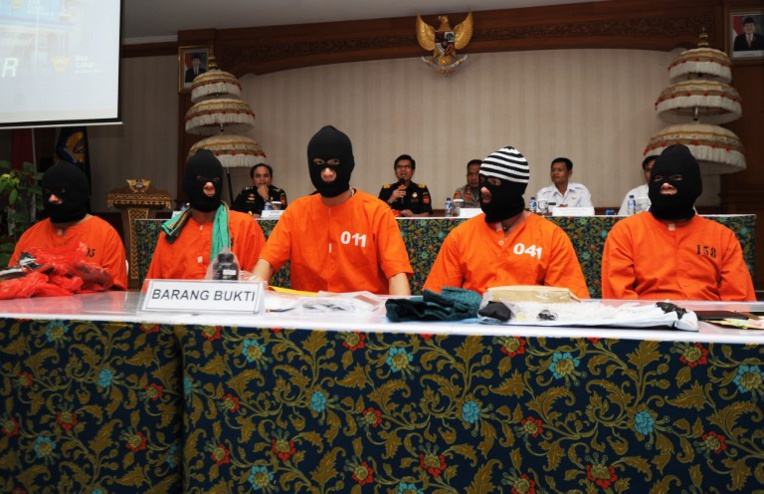 Cinq étrangers arrêtés à Bali pour possession de drogue