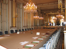 La salle du conseil des Ministres