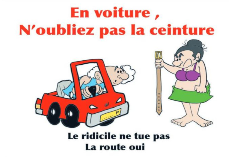 " La ceinture de sécurité " vu par Munoz